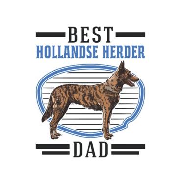 Imagem de Hollandse Herder Notebook: Best Hollandse Herder Dad Holland Shepherd Dog / 6x9 Inches / 120 graph sites Sites