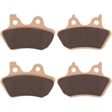 Imagem de Pastilhas de freio dianteiras e traseiras para Harley Davidson Heritage Classic, Fat Boy, Softail, Super Glide, Street Bob, Low Rider, Dyna Wide Glide, Night Train, Sportster XLH883R, metal