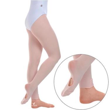 Imagem de Meia calça Ballet, Conversível com furo cor Salmão (Marca Marabá ), JU