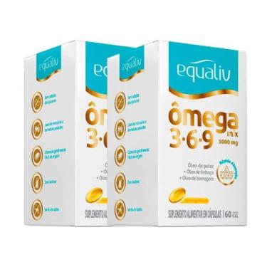 Imagem de Kit 2 Suplemento Ômega Mix 3.6.9 1000mg 60 Cps - Equaliv