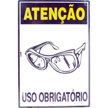Imagem de Look Placa Sinalizacao 20X30 Epi Oculos Seg