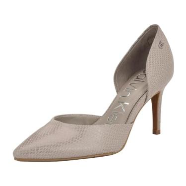 Imagem de Calvin Klein Gloria Pump feminino, Taupe Snake 241, 40