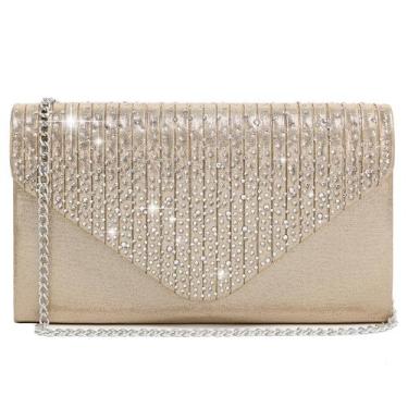 Imagem de Bolsa de noite Clutch Purse Dasein Frosted Satin para mulheres