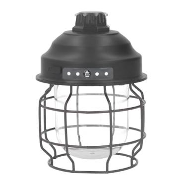 Imagem de Lanterna LED para acampamento, lanterna portátil alimentada por baterias recarregáveis, lanterna de emergência retrô de alto brilho ajustável para falta de energia, furacões