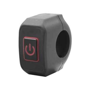 Imagem de YnGia Interruptor de luz de desligamento do guidão, à prova d'água, botão de buzina, botão de buzina, luz LED para motocicletas, bicicletas elétricas, off-road, vermelho
