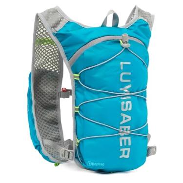 Imagem de Mochila Hidratação Colete Ciclismo Corrida Leve Splash Trilha Alça Regulável Reforçada Bike Multifunções Impermeável (Azul Claro)