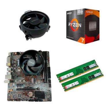 Imagem de KIT UPGRADE AMD RYZEN 7 5700G, 16GB DDR4 3200MHZ, MB A520