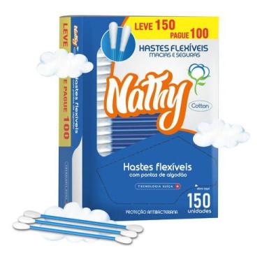 Imagem de Hastes Flexíveis Nathy - Economia E Proteção C/ 150 Unidades