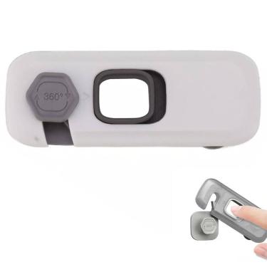 Imagem de Fechadura Trava de Segurança Gaveta Armario Geladeira Protege Criança Bebe Infantil Porta Janela Evita Acidente Resistente Multiuso