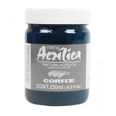 Imagem de Tinta Acrílica 250ml G1 73 Verde Esmeralda Corfix, 073 - VERDE ESMERAL