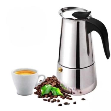 Imagem de Cafeteira Italiana Inox Indução de Luxo 6 Xicaras Expresso - ÙTIL BAZA