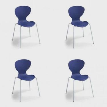 Imagem de Kit 4 Cadeiras Empilháveis Flash Prima Design