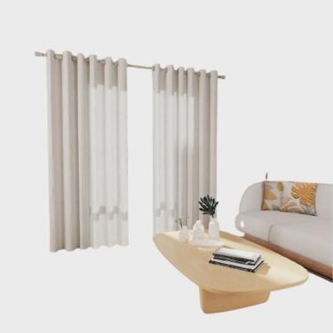 Imagem de Cortina Quarto e Sala 300 X 180 Cm Havana Bege