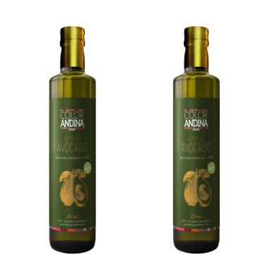 Imagem de Azeite de Avocado 100% puro Color Andina 250ml - 2 garrafas