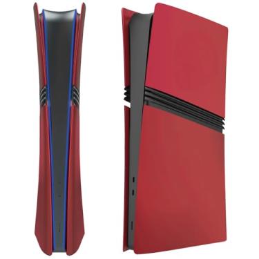 Imagem de IMOFEE Capas De Edição Digital Para O Novo Console Ps5 Pro, Painéis De Revestimento Compatíveis Com Os Novos Acessórios Do Playstation 5 Pro, Placa Frontal De Proteção De Substituição (Vermelha)