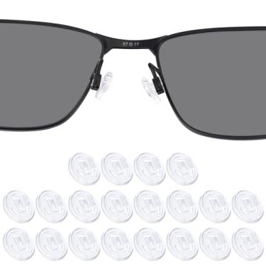 Imagem de DROGO 10 pares de almofadas de nariz de substituição de silicone macio para Maui Jim Baby Beach/Kahuna/Kawika/Mahina/Wiki Wiki; para Oakley WireTap/Whisker/Crosshair 2.0 OO4044/Half Wire 2.0 óculos