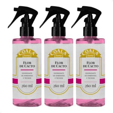 Imagem de Kit 3 Odorizante de Ambientes e Tecidos Flor de Cacto 260ml - Coala Es