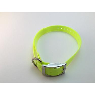 Imagem de Sparky PetCo – Coleira com fivela quadrada amarela neon de 0,9 cm – Compatível com Garmin, Delta, Dogtra, SportDOG, E Collar, Tri Tronics, compatível com sistemas Petsafe, Educator