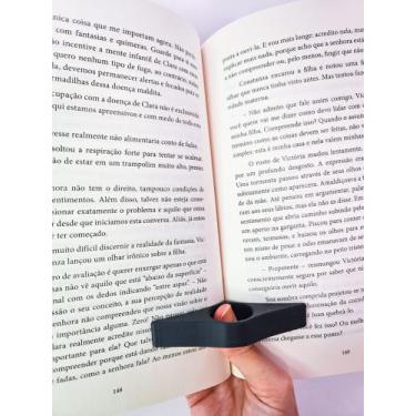 Imagem de Marcador de Página Ergonômico 3D  Suporte de polegar para Leitura Conf