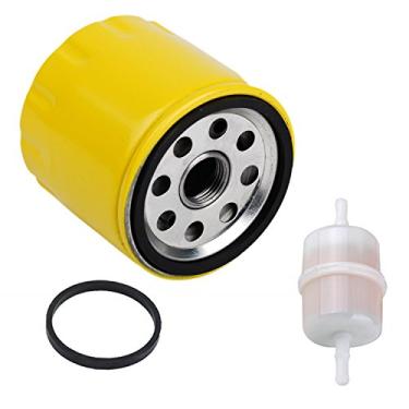 Imagem de HIFROM Filtro de óleo 52 050 02-S 25 050 34-S com substituição de filtro de combustível 24 050 02-S para Kohler CH11-CH25 CV11-CV22 M18-M20 MV16-MV20 K582 CV640 SV730 SV810 SV820 Motor SV830 SV840