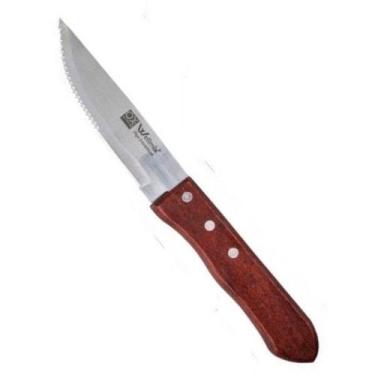 Imagem de Faca de churrasco cabo madeira outback inox 25 cm Serra - ORIGINAL LIN
