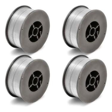 Imagem de Kit - 4 Arame Para Solda Mig Revestido Uso Sem Gás 0,8mm E71t-sg - Rol