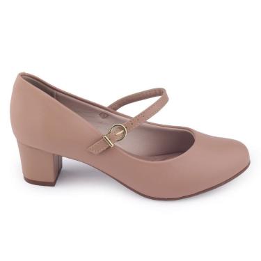 Imagem de Sapato Feminino Beira Rio social 4777.475 Boneca Fivela Salto