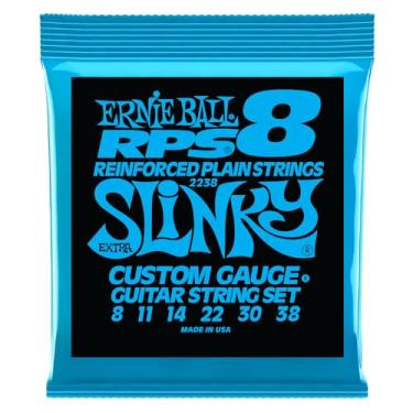 Imagem de Ernie Ball Extra Slinky RPS Nickel Wound Electric Guitar Strings - 8-38 Gauge