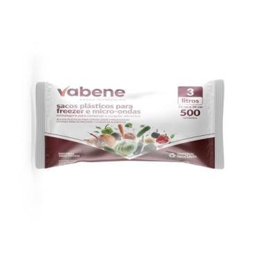 Imagem de Sacos Plásticos Para Freezer e Microondas 3L - 500 Unidades, Vabene