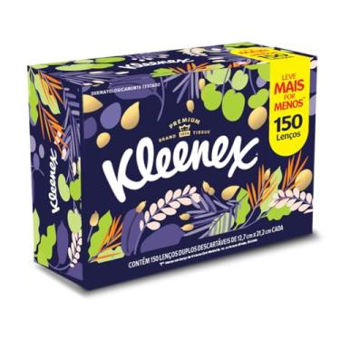 Imagem de Lenço de Papel Box Kleenex 150 lenços, a embalagem pode variar