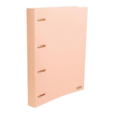 Imagem de Pasta Fichário PP com 4 Argolas Serena, Mamão Papaya, Dello, 5036.MP.0006