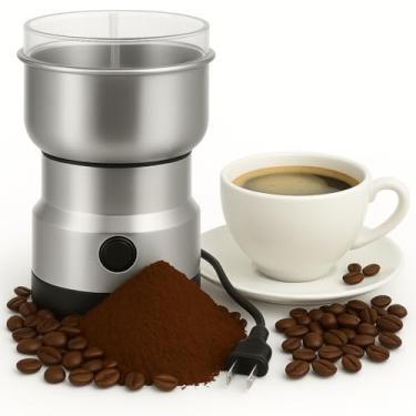 Imagem de Moedor De Café e Grãos Triturador Elétrico Inox Potente 150W - 110V - Triturador Potente, Compacto e Portátil. Serve para Sementes, Ervas, Raízes e muito mais. Premium