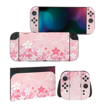 Imagem de PlayVital for Nintendo Switch 2 Skin Full Set (2-Pack) - Protective Vinyl Decal Stickers for Switch 2 Console, Joycons, Handle Grips & Dock | No Residue, Anti-Scratch - Cherry Blossoms Petals