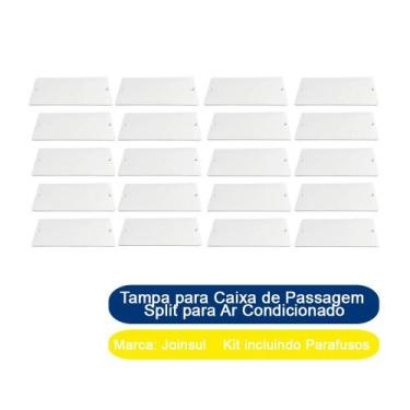 Imagem de Kit 20 Tampa para Caixa de Passagem Split para Ar Condicionado Joinsul