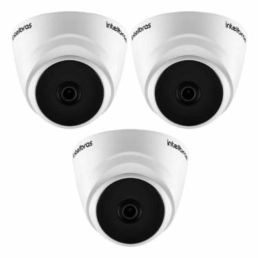 Imagem de Kit 03 Câmeras de Segurança Intelbras VHD 1520 D 5MP Dome com Visão Noturna de 20 metros Lente 2,8mm