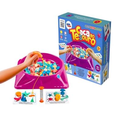 Imagem de Jogo Caça Tesouro Tabuleiro Brinquedo Infantil Educativo Raciocínio Lúdico Aprendizado Divertido Envolvente
