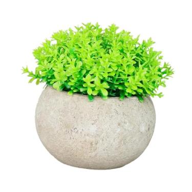 Imagem de WeiLaiKeQi Pequena planta falsa artificial bonsai ornamento decorativo de mesa planta falsa para quarto escritório peitoril da janela mesa de centro escrivaninha