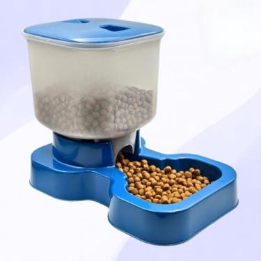 Imagem de Comedouro e Bebedouro para Cachorro Cães e Gatos Automático 10LTS E 8LTS (AZUL - COMEDOURO MENPLAST)