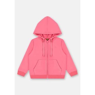 Imagem de Jaqueta Infantil Feminina em Molecotton Básico Up Baby, Rosa pink, 6