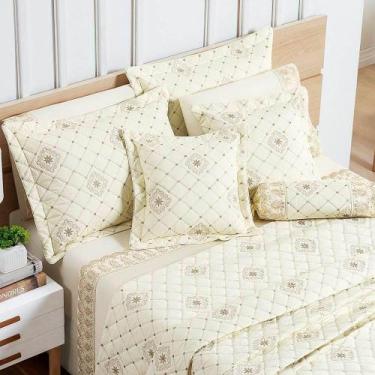 Imagem de Cobre Leito King Royale Percal 200 Fios Algodão 6 Peças - Vanilla - BI