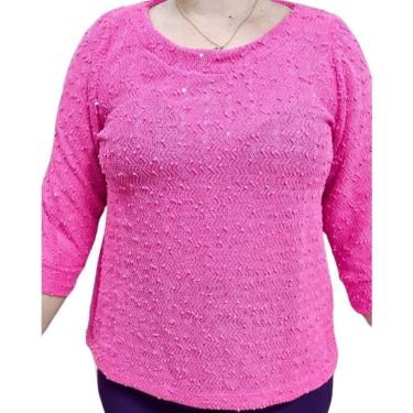 Imagem de Blusa Feminina Domênica Detalhes Paetês 3/4