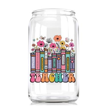 Imagem de Toasted Tales Caneca de café presente para professores - Caneca de cerâmica de qualidade com design de flor colorida, lavável na lava-louças (vidro de lata)