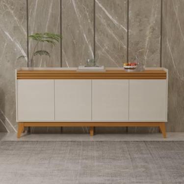 Imagem de Buffet aparador 4 portas 180cm(Off White e Cedro)