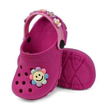 Imagem de Sandália Babuche Infantil Menina Correia com Flores Kidstep-Feminino