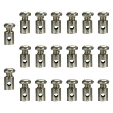 Imagem de menolana 20 peças de grampos de trava de parada de cabos de metal, montagem prática, premium, extremidades de cabo de embreagem, freio e acelerador, para, Style B