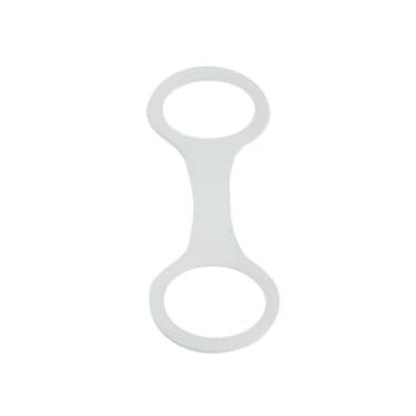 Imagem de menolana Clipe de snorkel para mergulho autônomo, suporte de tubo para máscara de mergulho, macio, equipamento, trava de silicone para snorkel, Branco