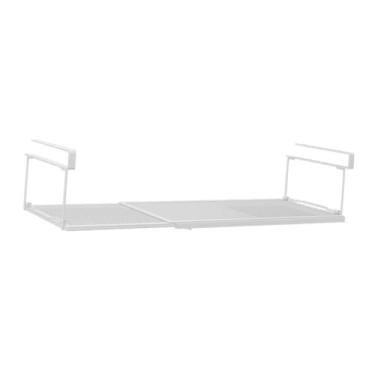Imagem de IEUDNS Prateleira extensível multifuncional para armazenamento sob o armário, para armário, banheiro, mesa, estante, Branco