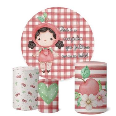 Imagem de Trio Capas Cilindro + Painel Redondo 1,50m Cerejinha - Fadrix, K1CER01