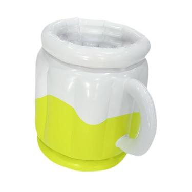 Imagem de Dynwave Caneca Inflável para Bebidas, Refrigerador de Cerveja, Flutuador para Piscina, Refrigerador de Bebidas Utilitário para O Verão