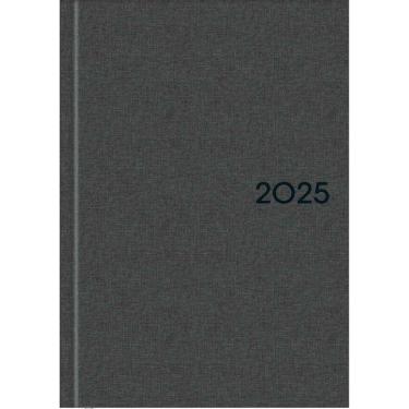 Imagem de Agenda Executiva Costurada Capa Dura Milano 2025 - Chumbo - 12,3x16,6cm - Tilibra